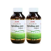 하이웰 하와이안 스피루리나 500mg 500정 2통 (올리브비누+치약 증정) / Hiwell Premium Spirulina 500 Organic, 2개