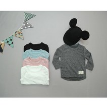 세인트키즈 기본무지 유아 아기티셔츠