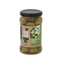 테라크레타 올리브절임 유기농 그린 올리브(씨있음) 314ml, 1병