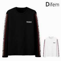 디프엠 긴팔 트러블 남녀공용 티셔츠