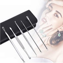 여드름압출기 10종세트 피지제거기 블랙헤드, 1개, 블랙