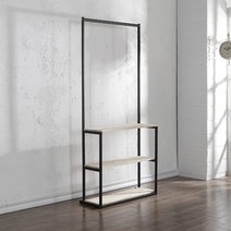 미곳간 철제 스틸 드레스 룸 10종 행거, 옵션09-스프러스(원목)