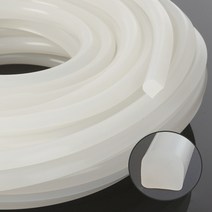 실리콘반달패킹(가로12mm*높이12mm) - 5M(반투명), 1개