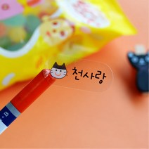 네임에이드 방수네임스티커 네임스티커, 172-투명 중형 컬러 아이콘
