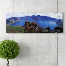 꾸밈 cu001-백두산천지파노라마노프레임 액자, B-백두산절경