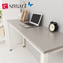 e스마트 노트북책상겸 사이드테이블1200x400, 그레이:(사각다리)화이트
