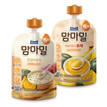 [매일유업] 맘마밀 안심이유식 6개월 단호박소고기/사과와고구마퓨레/바나나와단호박퓨레 10팩 혼합, 바나나와 단호박 퓨레 5팩+단호박과 소고기 5팩