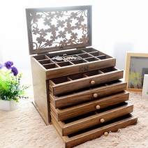 YLB예림방 보석함 귀걸이전열대, 4단아카시아보석함