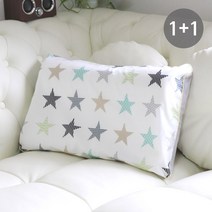 Areum 한아름 스칸디나 굴곡형 베개 (랜덤1+1), 스타(민트)