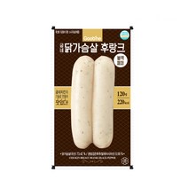 굽네 닭가슴살 후랑크 블랙페퍼 소시지, 120g, 1팩
