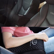 미니쿠퍼 클럽맨 VIP 고품격 메모리폼 팔쿠션/팔걸이쿠션/자동차팔쿠션, 팔쿠션_블랙
