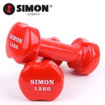 사이먼스포츠 미용아령(2개 1조), 03. 레드(1.5kgx2개)