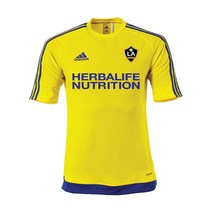아디다스 LA갤럭시 에스트로 15 저지 SS(M62776) 옐로우 블루 커스텀 축구 유니폼