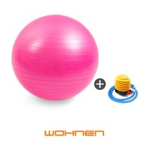 WOHNEN 짐볼 45cm + 펌프, 짐볼(분홍)45cm(펌프O)