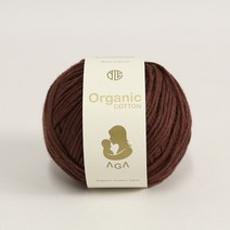 [앵콜스] 아가 오가닉코튼실 30g AGA Organic Cotton 유기농 면사 오가닉실 뜨개실 아기옷 아기양말 모자, 54 도토리브라운