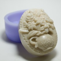 지안네이처 1구비누몰드 비누틀, 들꽃화병70g