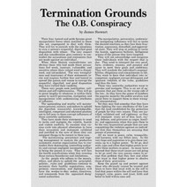Termination Grounds: The O.B. Conspiracy Paperback, Authorhouse