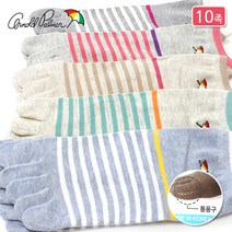 아놀드파마 여성용 면 발가락양말 중목 10족 무좀 발냄새 기능성 통풍 삭스 AP6038
