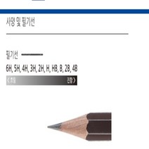 아주문구 더존연필 미술용 제도용, 1팩, 3H제도용연필12자루
