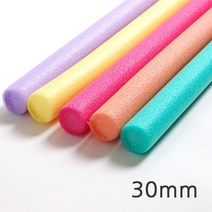 꾸미기만들기 백업 30mm 2M 빽업 스폰지막대 가래떡스폰지, 흰색