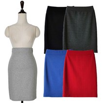 씨씨샵 면 베이직 기본 밴드 미디 스커트