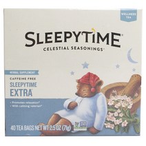 셀레셜시즈닝스 허벌 서플먼트 슬리피타임 엑스트라 무카페인, 71g, 1박스