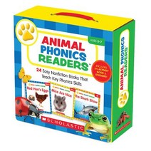 (영문도서) Animal Phonics Readers: 24 Easy Nonfiction Books That Teach Key Phonics Skills [With Sticker(s) and Ac..., Scholastic Teaching Resources