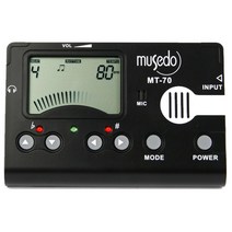 Musedo/뮤세도 기타 베이스 전용 디지털 튜너기/MT-70, 단품