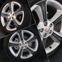 트랙스 2015년형 18인치 카본 휠마스크 데칼 스티커 튜닝용품, 트랙스(2015년형) 18인치-I타입-카멜레온블루카본, 1세트