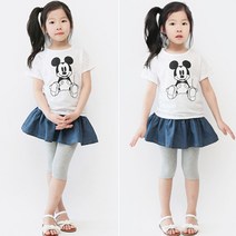 유나나 7부안나데님치깅스 아동치마레깅스