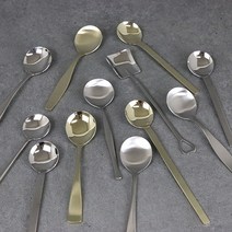 스텐 빙수스푼 모음 빙수수저 티타늄수저 커핑스푼, (선택10)티타늄사각롱빙수스푼