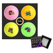 세인트나인 X 4구 200-5 골프공 선물세트 넥센 정품 로고인쇄 블루버드골프, 컬러, 1개