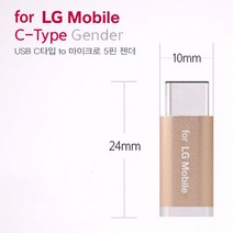 LG G6 C타입 젠더, 골드, LG모바일 젠더 (C타입)