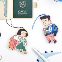 두둠 네임택 //캐리어이름표/여행가방택/커플러기지택