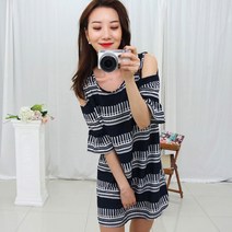 배꼽 D42-3 설렘주의 빅사이즈여성의류 원피스 44~120