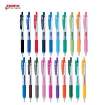 제브라 사라사클립 젤잉크펜, 0.5mm-파스텔밀크핑크
