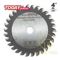 한성초경 4인치 알루미늄용 원형톱날 30P (두께 2.4) 알루미늄톱날 AL톱날 AL 당가루날 핸드그라인더 국산톱날 카리스툴, 30개