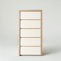 소티디자인 딥와이드 5단 광폭 서랍장 640 - 2color, 아이보리