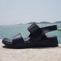아크라 2023 남자 여름 스판 밴드 키높이 스트랩 패션 샌들 남성 아쿠아 5cm