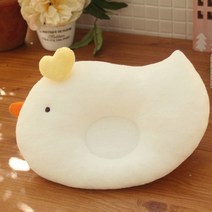 바바오가닉 유기농 병아리 짱구베개 만들기 (오가닉 신생아 베개 diy) 삐약삐약, 하트 색상 (노랑색 테리) / 부리 색상 (노랑색 테리)