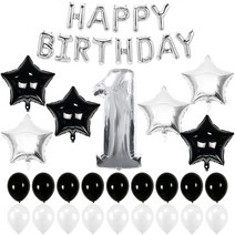 하늘풍선파티 [생일파티35종] 멋진 홈파티 장식 은박풍선, 실버