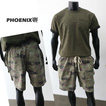 (빅피닉스)남자 빅사이즈 밀리터리 포켓 반바지