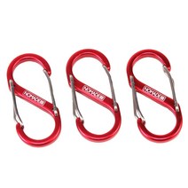 S 카라비너 5.5cm 3pcs, S 카라비너 5.5cm 3pcs N-7057