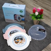 Made in Korea 전자렌지용기받침대 단품 (별매상품 - 덮개), 삼색SET