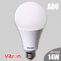 비츠온 LED벌브 에코램프 14W A80 전구, 주광색, 1개