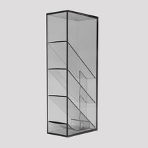 CARL 공간활용 스마트 멀티스탠드 소 MS-201 펜꽂이, 투명블랙