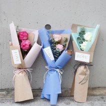 [피오니페페] 장미꽃다발 헤라 마르샤 올포러브 장미꽃 미니꽃다발, 화이트장미(마르샤)