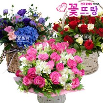 꽃뜨랑 축하꽃바구니 생일선물 축하선물 기념일 전국당일꽃배달, A10 로맨티스트