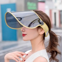 바이오전면썬캡 밀짚모자 여성 여름모자 비치모자 왕골 밀집모자