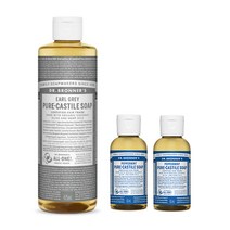 닥터브로너스 캐스틸 솝 얼그레이 475ml 1개 + 페퍼민트 60ml 2개, 1세트, 595ml